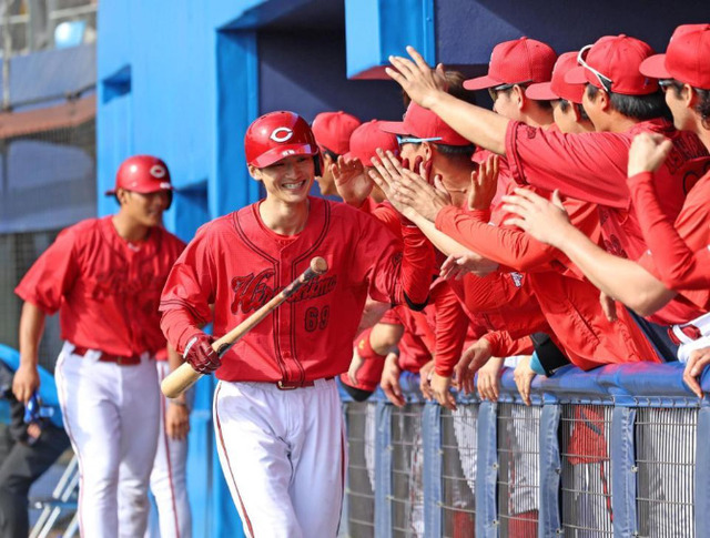 カープ辰見“完璧”2ラン＆超好守！坂倉2ラン！奨成猛打賞！佐々木＆渡邉タイムリー！西川1打点！ターノック零封！若鯉躍動13安打7得点で快勝！【広島7-1日ハム/オープン戦/試合結果】