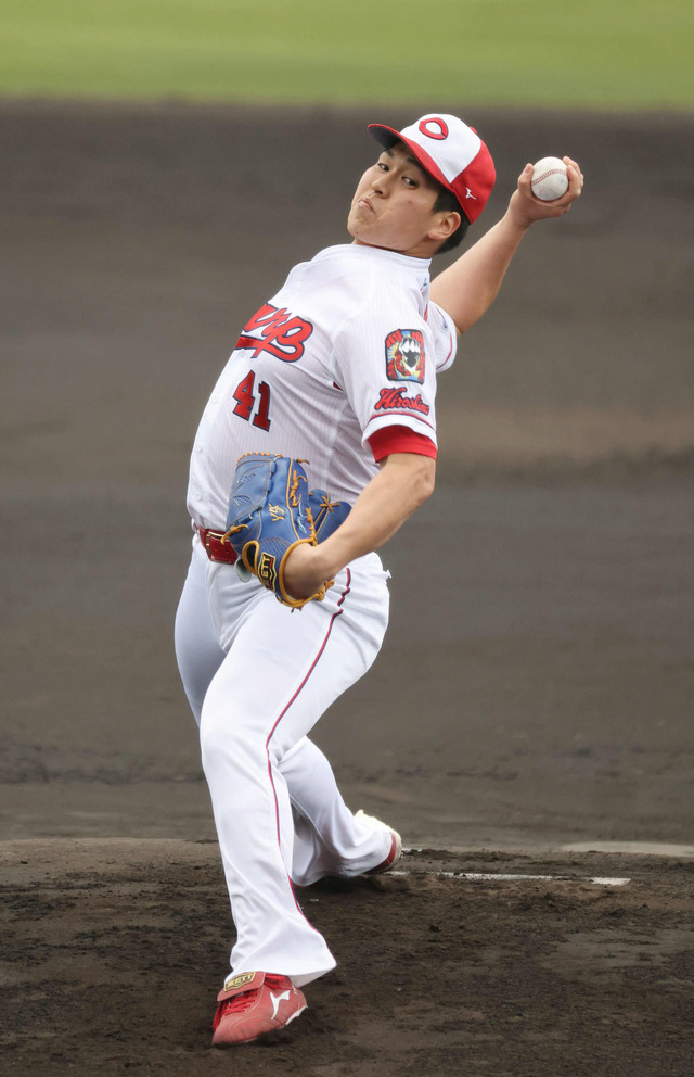 カープ矢崎、開幕ローテ入りへ猛アピール
