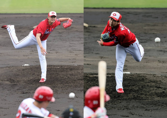 カープ今季初紅白戦_森浦大道好投