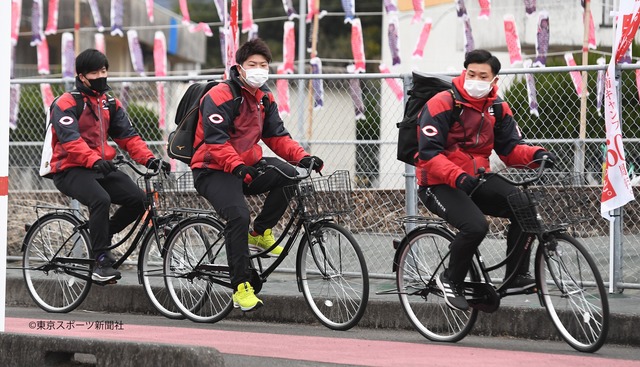 カープチャリ通自転車通勤2022年度版日南キャンプ名物