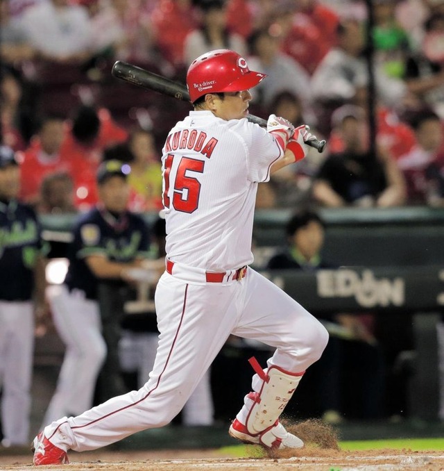 黒田博樹走者一掃タイムリー二塁打