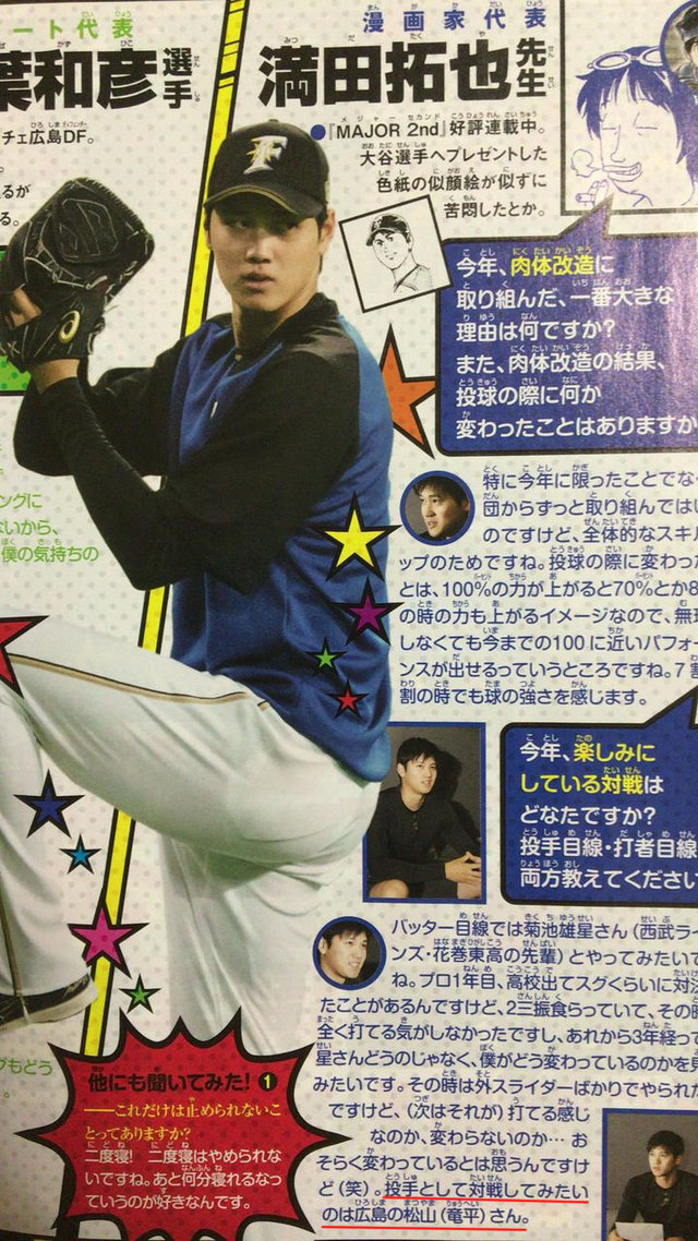 大谷翔平松山竜平