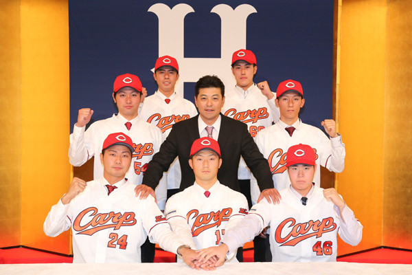 緒方監督カープドラフト2015入団会見