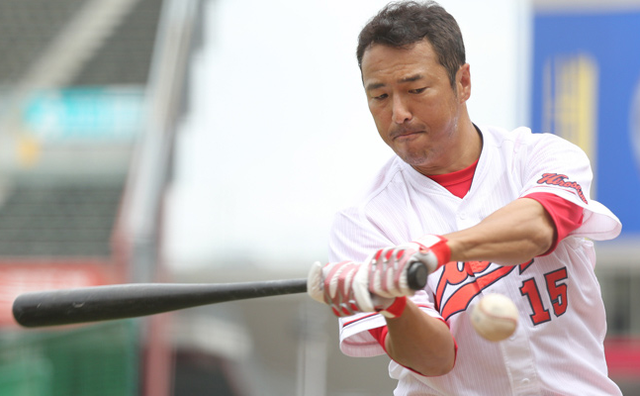 黒田博樹打撃練習