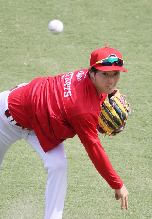 広島森下、新人王&2桁勝利へ兄貴分大瀬良の言葉