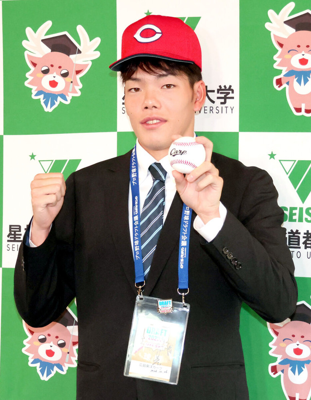 カープドラ3滝田一希に指名挨拶！日ハム本拠地から徒歩15分に在住→秋季C視察希望も「別の球団なので…」