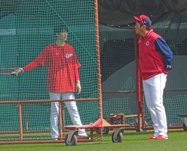 カープ森下、右肘に違和感 (2)