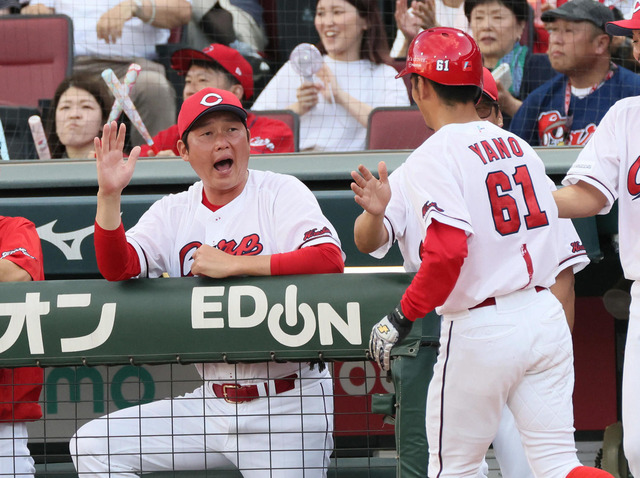 カープ新井監督、松山竜平は「明日からいいところの代打