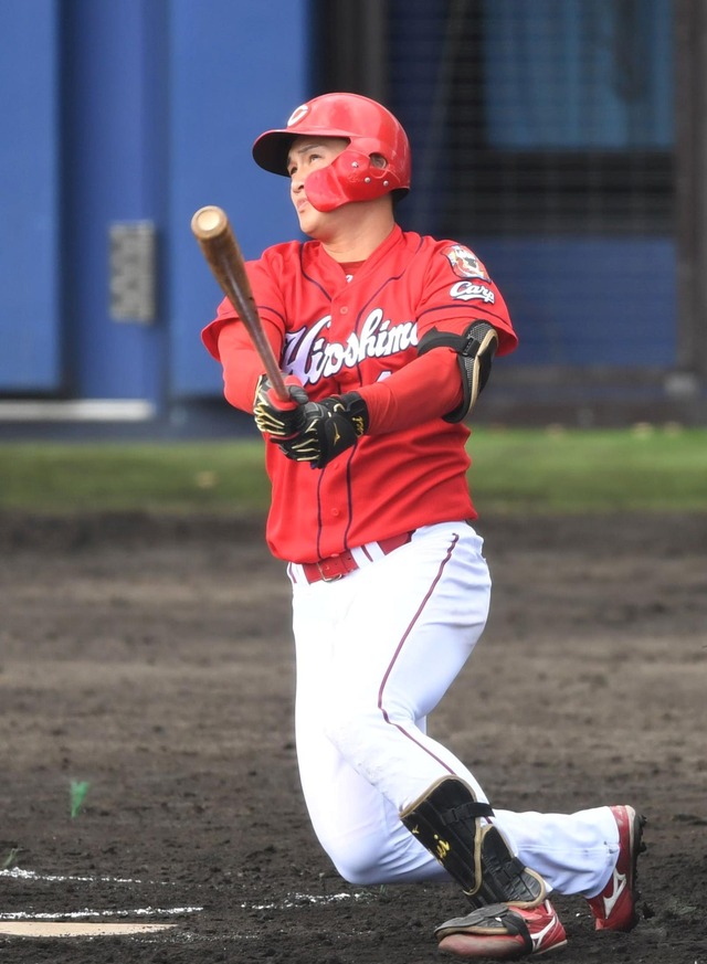 カープ正隨が“師匠”日ハム中田翔の前で2安打1本3打点