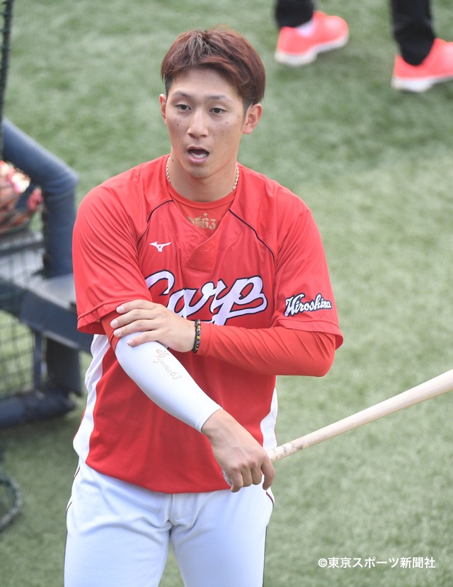 カープ西川龍馬3番センター！怪我は軽傷でスタメン出場