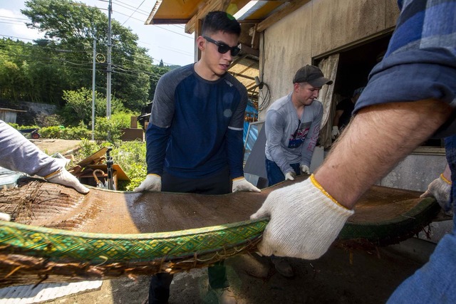 在日米軍西日本豪雨ボランティア