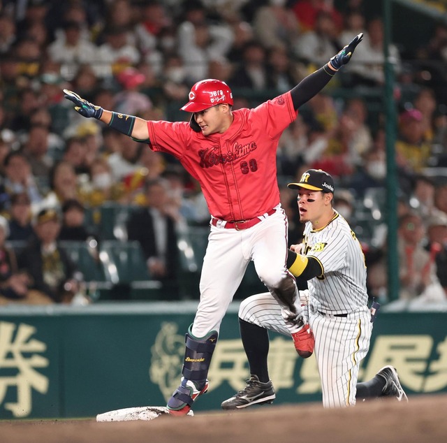 カープ田村決勝3塁打で阪神に連勝！大瀬良7回無四球零封！秋山久保上本ら好守連発！島内→栗林完封リレーで投手戦を制する！【広島1-0阪神/試合結果】