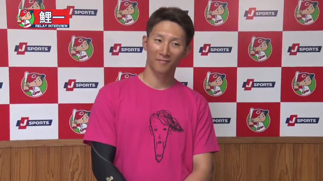 カープ西川龍馬野間画伯似顔絵Tシャツ_03