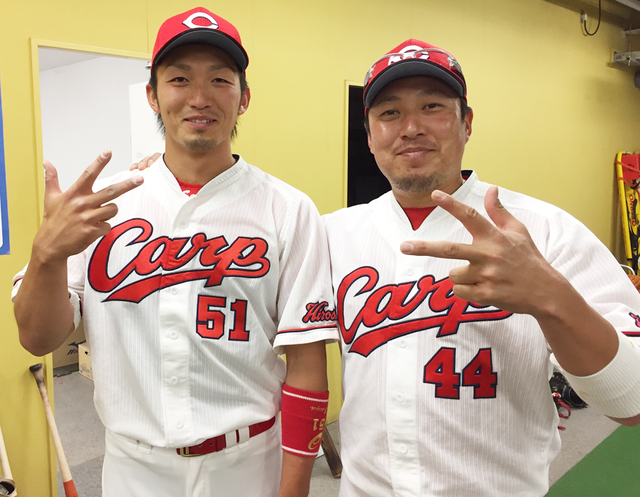 松山竜平鈴木誠也