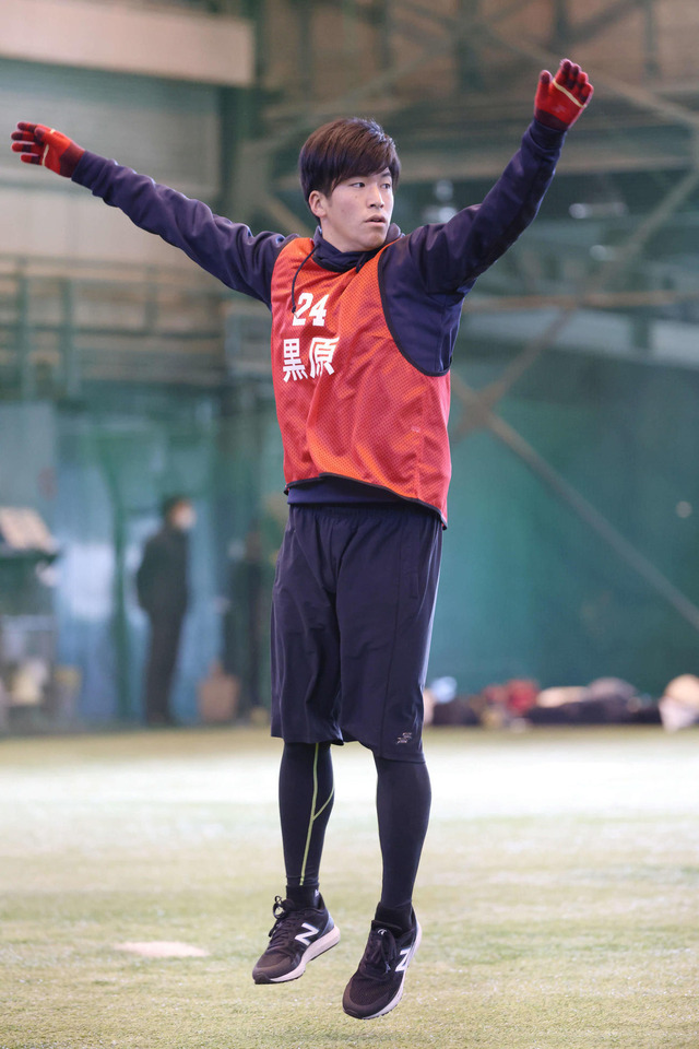 カープ新人合同自主トレがスタート