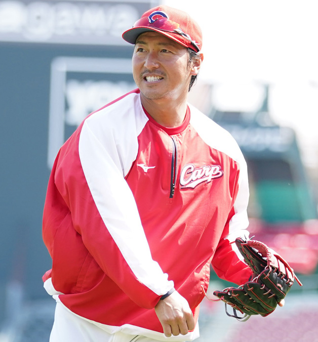 長野久義の通算成績を一列ずらす