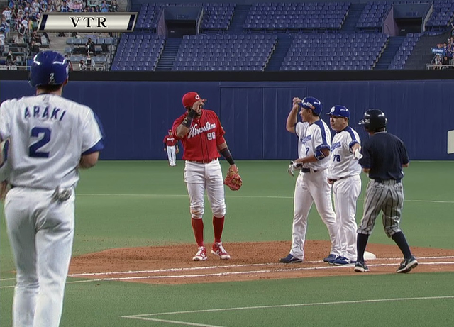 広島メヒア中日森野引退試合ゲッツー