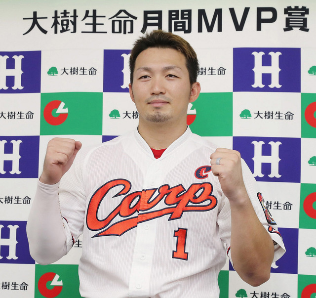 カープ鈴木誠也、7・8月月間MVP獲得