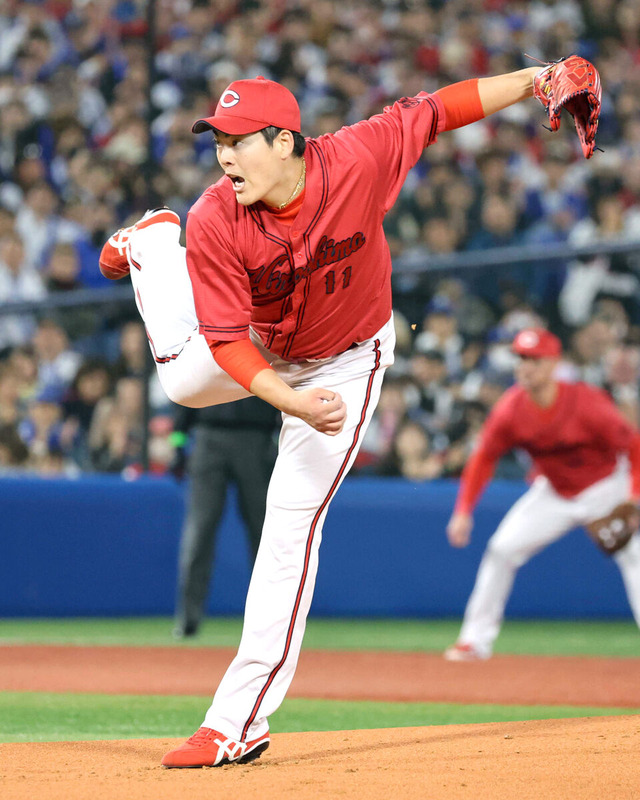 カープ九里亜蓮開幕投手粘りの投球