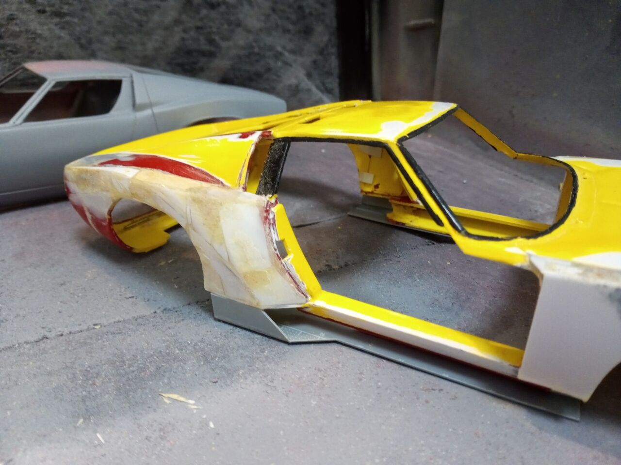 フジミ 1/20 ランボルギーニミウラレーシング改 製作記その13