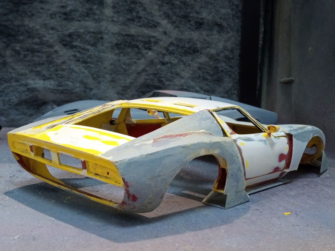 フジミ 1/20 ランボルギーニミウラレーシング改 製作記その14
