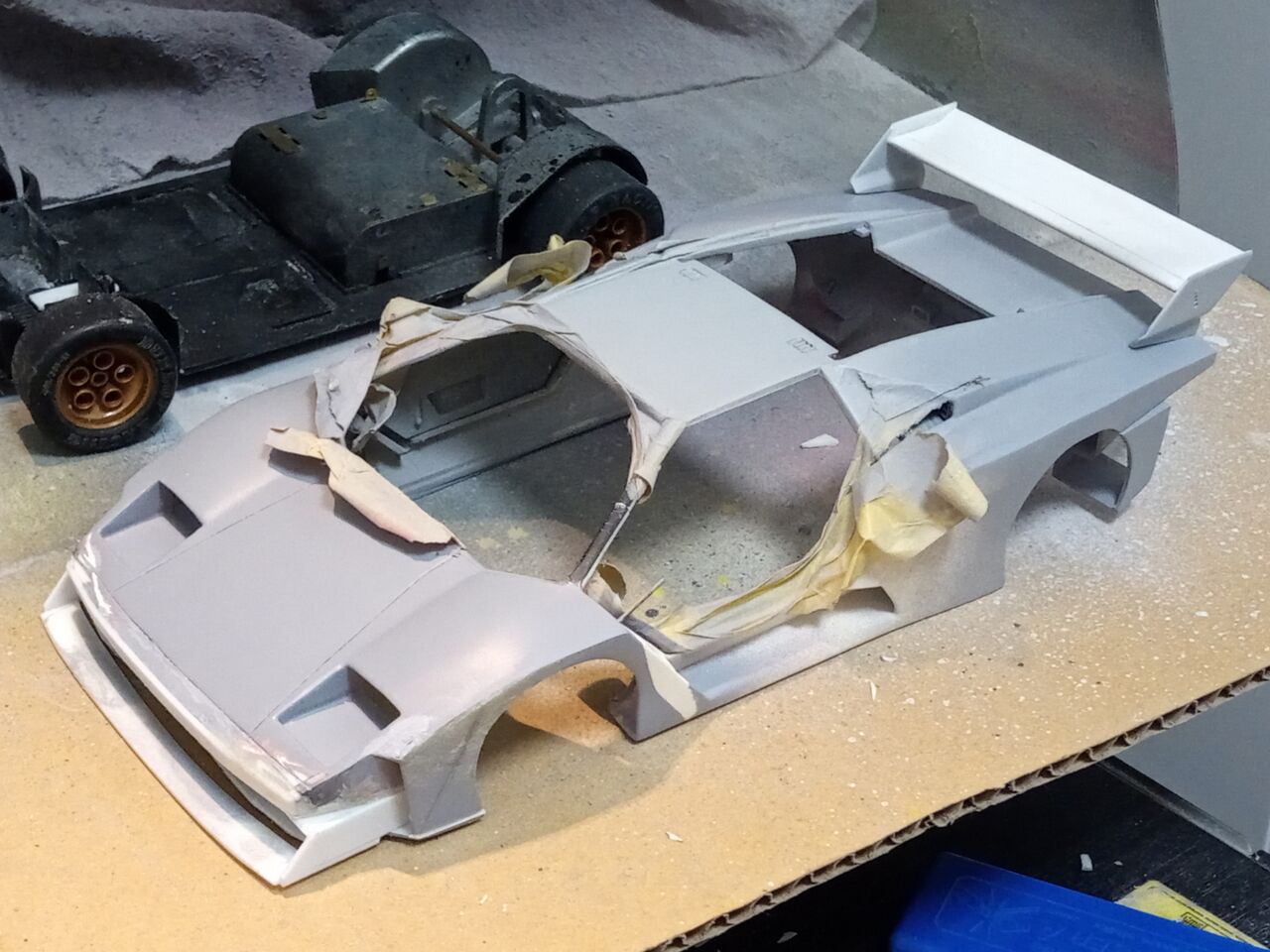 フジミ 1/20 ランボルギーニミウラレーシング改 製作記その6