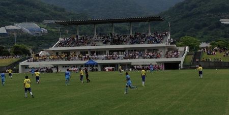 天皇杯１回戦 カマタマーレ讃岐ｖｓ高松商業高校 香川県営サッカー ラグビー場 Sunny Day