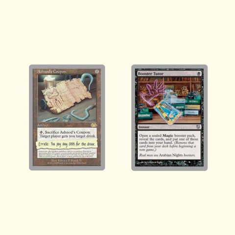 MTGにはジュースやカードを買わせるカードがある！？ : す