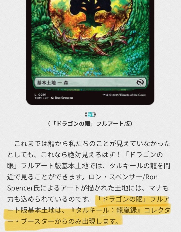 沼　ドラゴンの眼　フルアート土地　18枚　タルキール:龍嵐録 FOIL】タルキール：龍嵐録TDM フルアート基本土地 MTG ドラゴンの眼