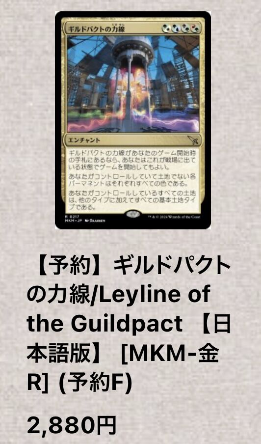 メルカリ The guildpact ギルドパクト の 力 線 GPT 虚空の力線 英語