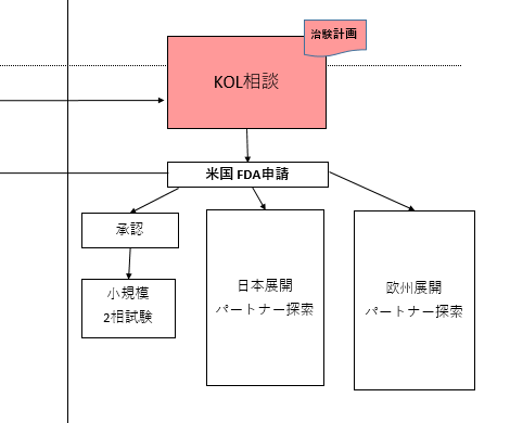 F351 開発フロー図を更新・眺める : GNI グローバル中堅製薬会社への道