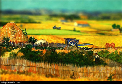 tilt-shift-van-gogh-the-harvest-detail