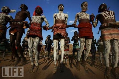 Karo Dance, Omo River Vallery