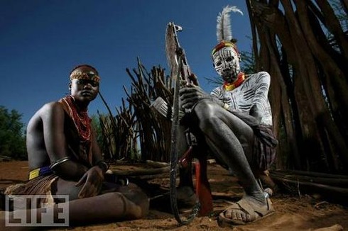 Karo Husband and Wife, Ethiopia