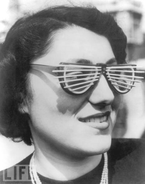 Venetian Blind Sunglasses, 1950