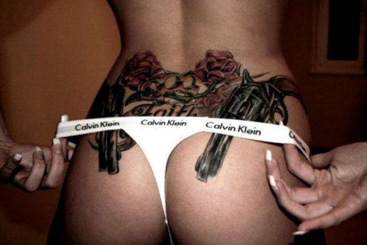 Girls with Gun Tattoos 23