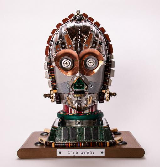 Junk Art C3PO Woody-4026