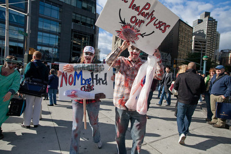 Zombies roamed the streets of NYC
