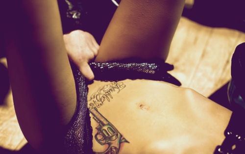 Girls with Gun Tattoos 26