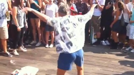 Grandma Tracy breakdancing