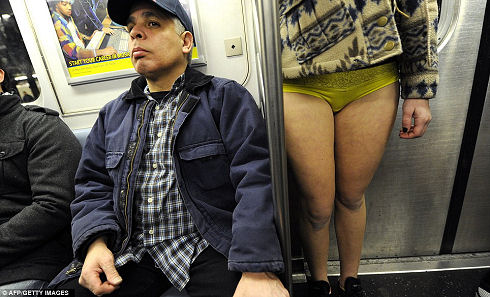 No Pants Subway Ride 09