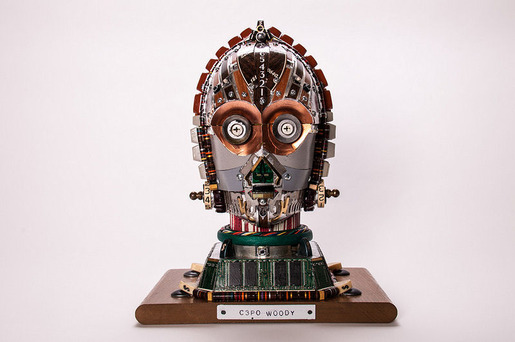 Junk Art C3PO Woody-4028