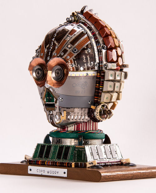 Junk Art C3PO Woody-4075