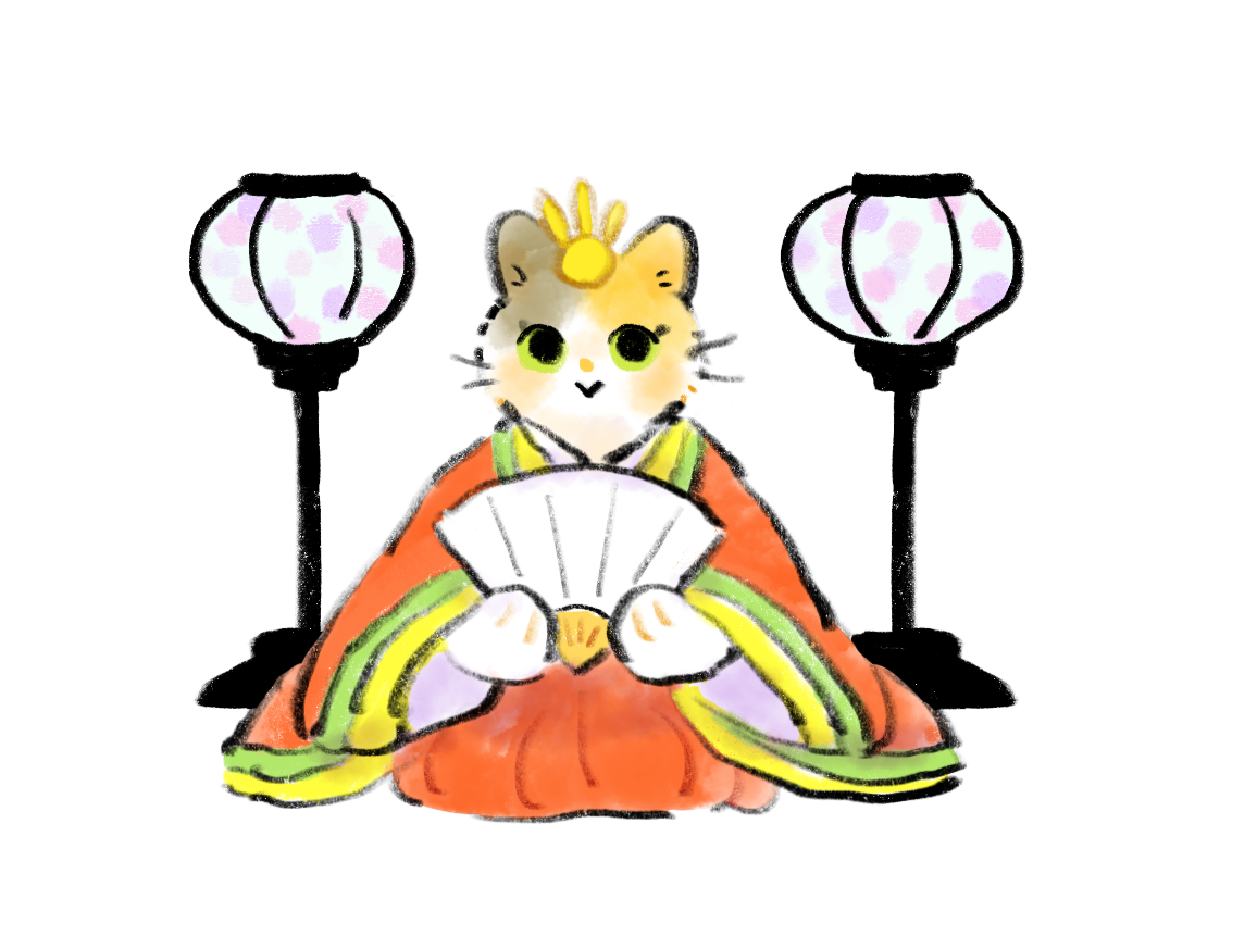 お雛様ねこ ぼんぼりver 無料イラスト フリー素材 しろくまとねこ お雛様ねこ ぼんぼりver 無料イラスト フリー素材 しろくまとねこ