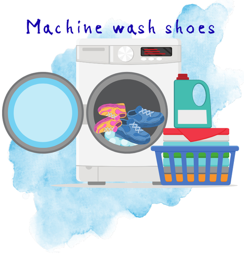 Machine wash shoes