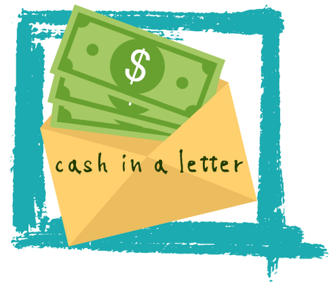 cash in a letter