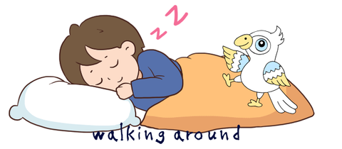 walking around