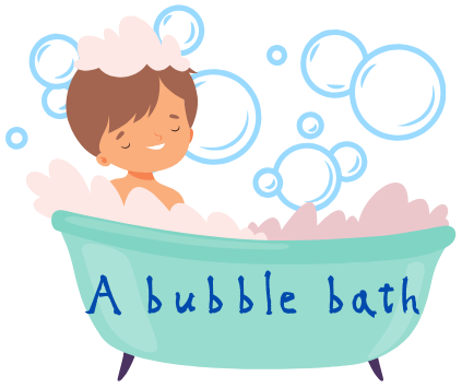 A bubble bath