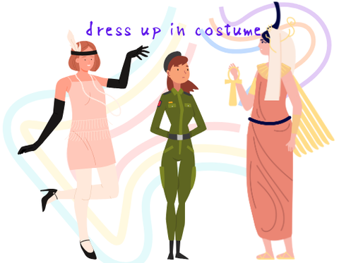 dress up in costume