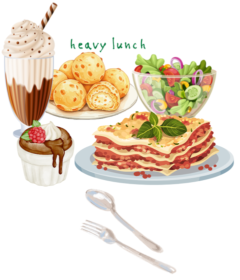 heavy lunch